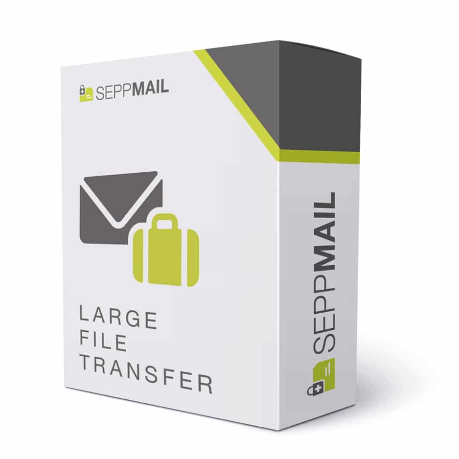 Verpackung des Produktes Large File Transfer von SEPPmail