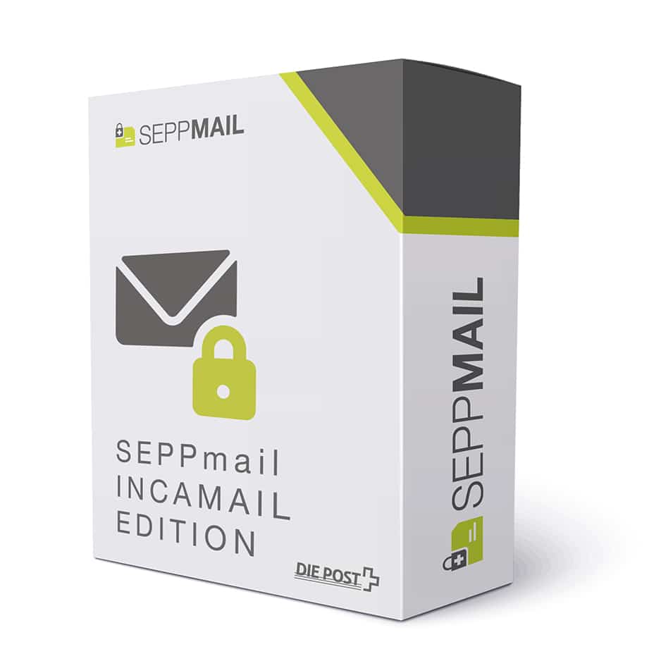 Verpackung des Produktes IncaMail Edition von SEPPmail