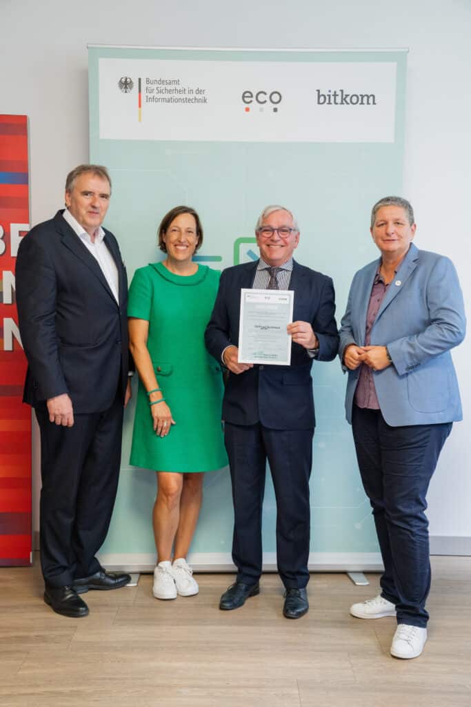 Urkunde "Hall of Fame" BSI E-Mail-Sicherheitsjahr 2025